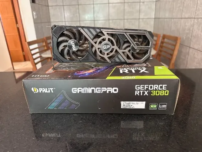 Placa De Vídeo Palit Geforce RTX 3080 GamingPro 12GB