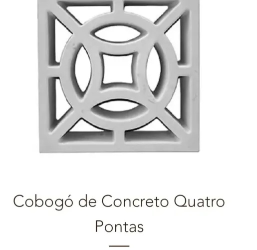 Cobogó de concreto