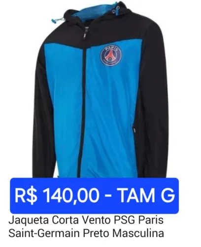 Jaqueta Corta-Vento PSG Paris 