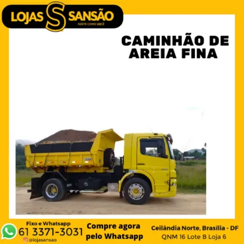 Caçamba de Areia Fina ou media Caminhão