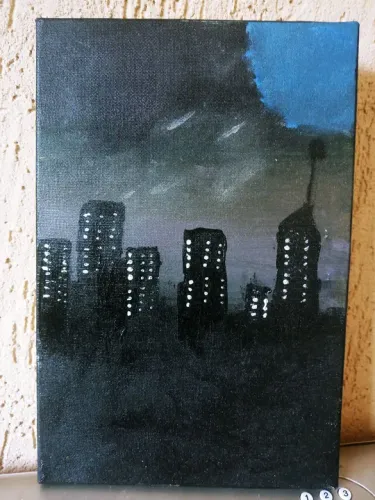 Tela 20x30 Noite nublada