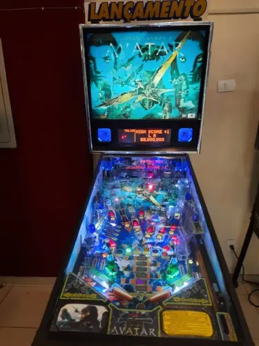 Pinball Stern Avatar Super Nova Toda Em Led. Máquina Linda!