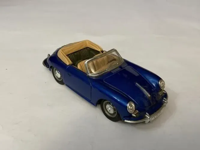Miniatura Porsche 356 B Coupê 1961 Bburago 1/24 Azul