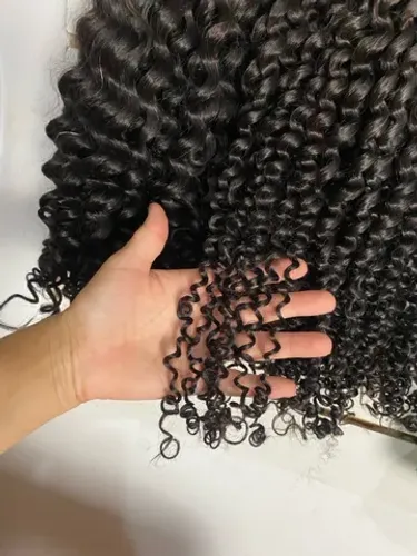 Cabelo cacheado  humano de 55cm 65cm 75cm 