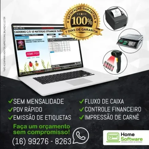 Plataforma Completa para Varejo: PDV, Gestão de Estoque, Controle Financeiro e Etiquetagem