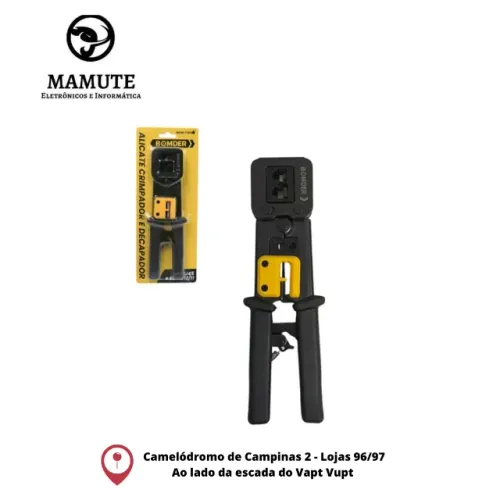 Alicate Crimpar Rj45 Rj11 Rj12 Cabo Rede Ez Conector Vazado