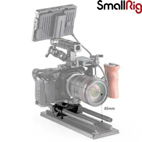 SmallRig BMPCC 4k Baseplate para Manfrotto 501PL com quick release e suporte longarina