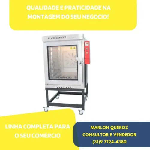Forno 8 Esteiras Venâncio a Gás Novo