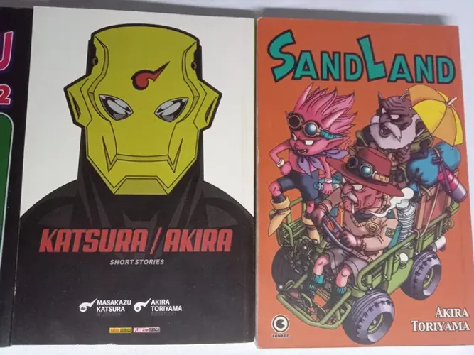 4 Mangás one shots do Autor Akira Toriyama/ Sand Land, Marusaku 1 e 2 e Katsura Akira 