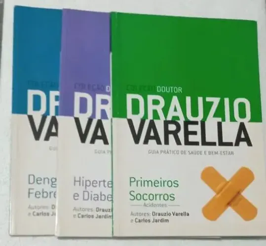 3 livros do Dr. drauzio varella
