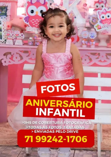 Fotografia para festa infantil