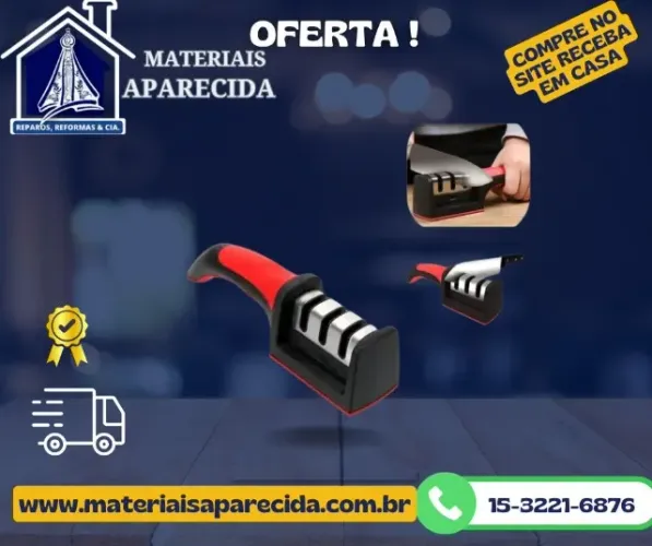 Afiador Faca 3 em 1 SQ IMPORT