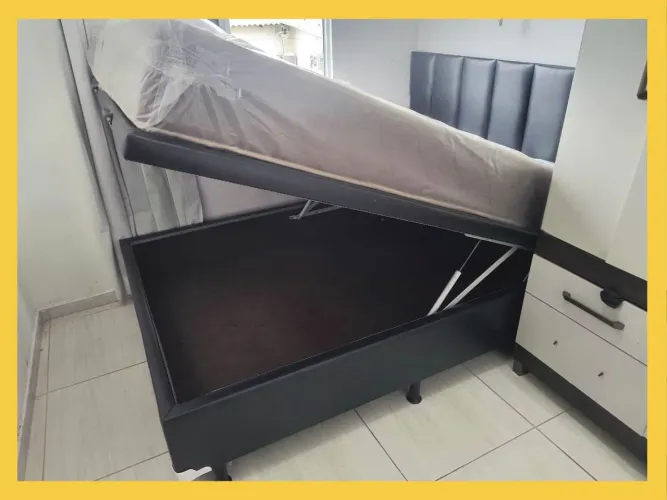 Base de Cama Estilo Bau Casal