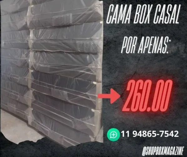 cama box casal conjulgada 