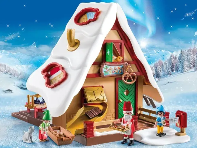 Playmobil Natal 9493 Casa Do Papai Noel Pronta Entrega