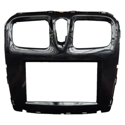 Moldura Multimídia 2 Din Renault Sandero Logan 2015 a 2020 Black Piano