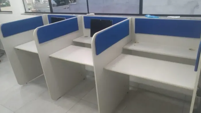 Baias NR17 e base fixa !! novas para seu callcenter