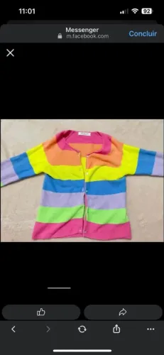  6 peças de roupas infantis 4/6 anos.