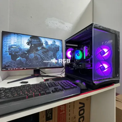 PC Gamer COMPLETO RYZEN 5 + RTX 4060 + 1 ano de garantia e em até 12x