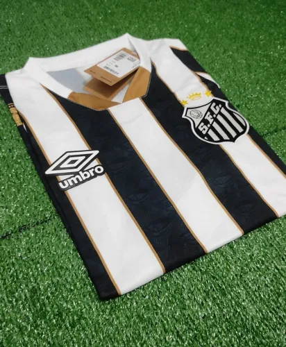 Camisa de Futebol do Santos - Umbro Listrada