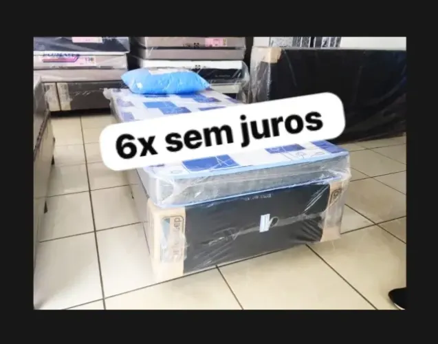 Cama box solteiro colchão