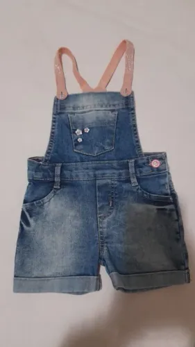 Jardineira Jeans Pekkas Tamanho G