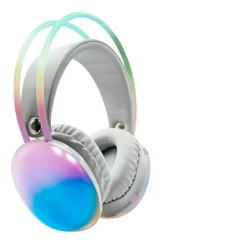 Headphone Fone Bluetooth Recarregavél Com Luzes Rgb