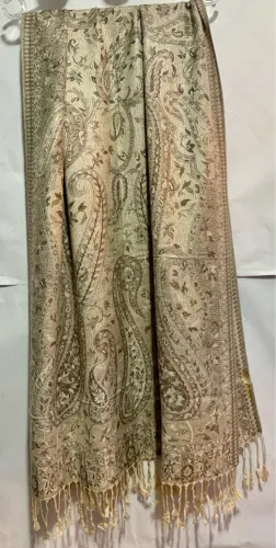 Lenço de seda com estampa floral