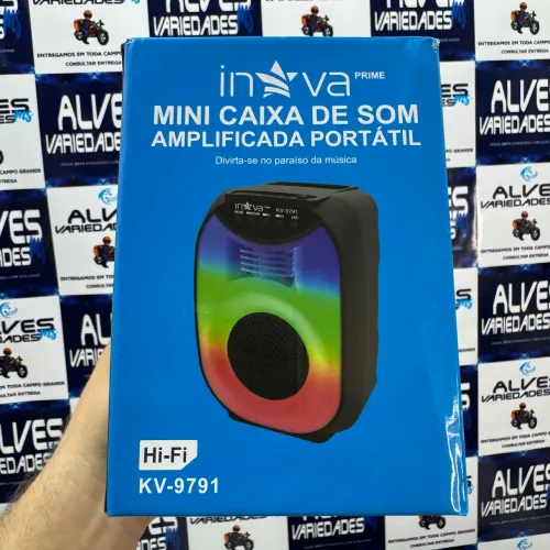 Caixa de som Bluetooth com Led 