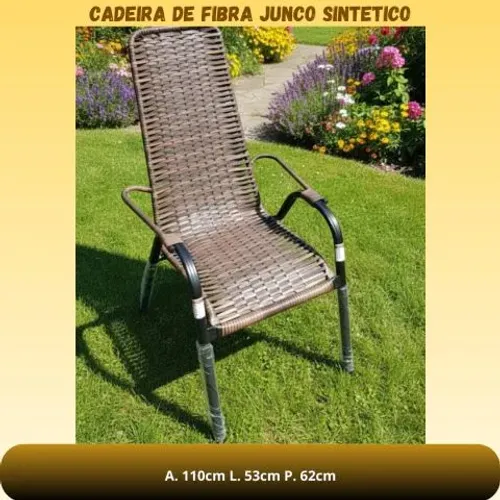 Cadeira de fibra junco sintetico<br>R$125,00<br>Comprar