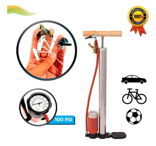 Bomba de ar manual para pneus - Alta pressão
