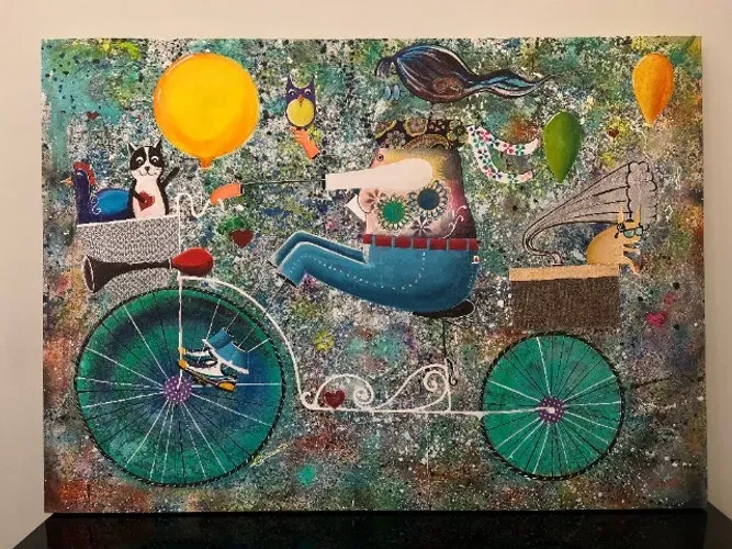 Quadro "Música para alegrar seu dia" do artista Alemão Art