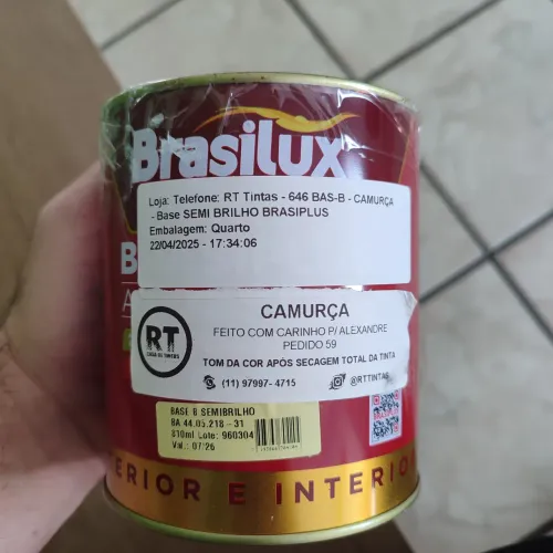 Tinta Brasiliux Semi Brilho Camurça - Quarto