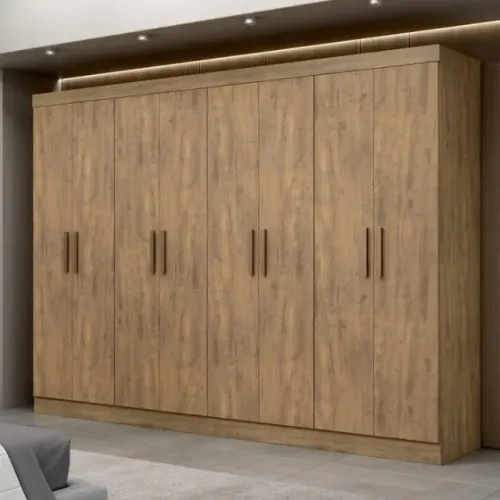 Guarda Roupa Casal 100% MDF 8 Portas 4 Gavetas Paris (FAZEMOS ENTREGAS DF E ENTORNO)