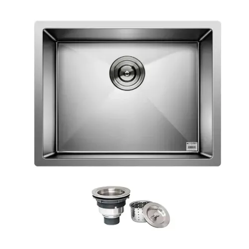 Cuba Quadrada Inox 304 Cozinha Pia Embutir Sobrepor Gourmet 50x40 (com pequenas falhas)