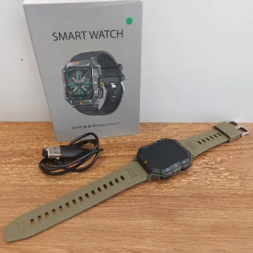 NOVO | Smartwatch Militar Tela 1.83" K3 c/ Lanterna Faz Chamadas