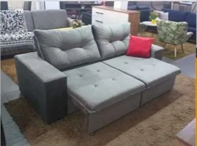 Sofá Roma Retratil e Reclinavel 2,00m Direto da Fabrica Fazemos entrega