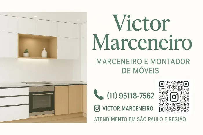 Marceneiro e montador de moveis em geral 
