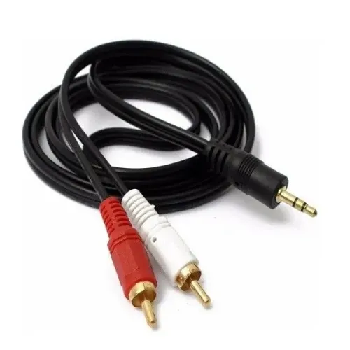CRC Shop Informática - Cabo P2 para RCA - Áudio Estéreo - 3 Metros