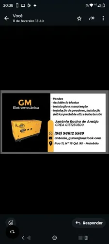 Gerador Elétrico - GM Eletromecânica