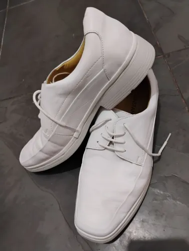 Sapato Masculino Constantino Ortopédico Couro Branco nº 39