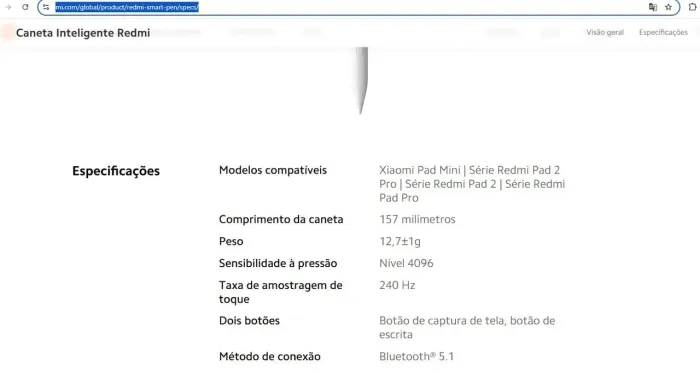 Caneta Redmi Smart Pen