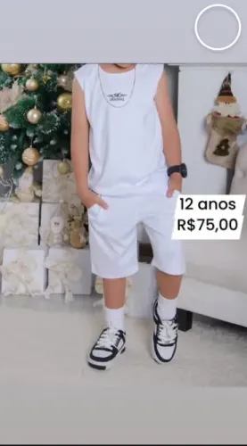 Conjuntos menino tamanho 12 anos
