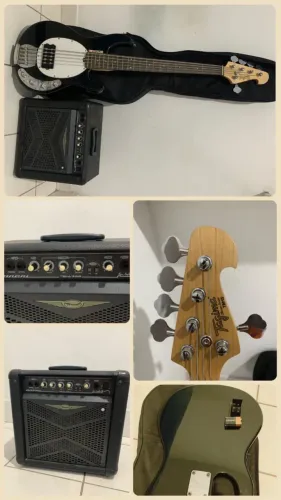 Contra-Baixo Tagima TBM-5 5 Cordas + Cubo O'Neal OCB-308 + Bag