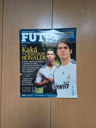 Lote Revistas Esportivas 2009: Guia Lance! Brasileirão + Revista FUT! (Kaká/CR7)