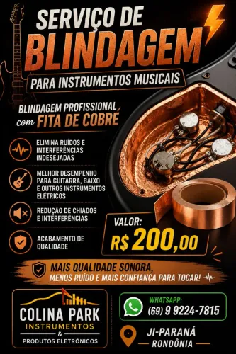 Blindagem Fita de Cobre (Guitarra)