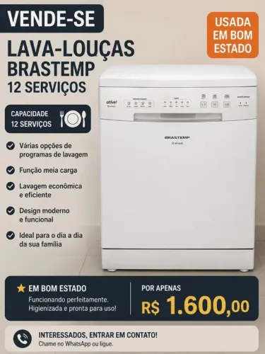 Lava- Louças Brastemp 12 serviços