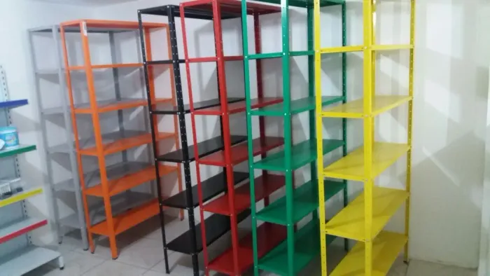Estante de aço cinza 6 bandejas novas pronta entrega