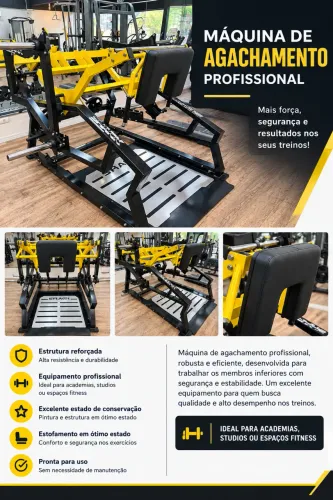 Maquina de agachamento profissional