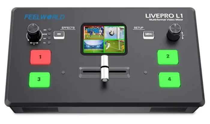 Mesa De Corte Switcher De Vídeo Mixer Feelworld Livepro L1